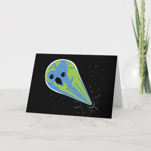 Aarde versus Zwart Gat Kaart (Voorkant)