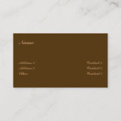 Aarde Visitekaartje (Achterkant)