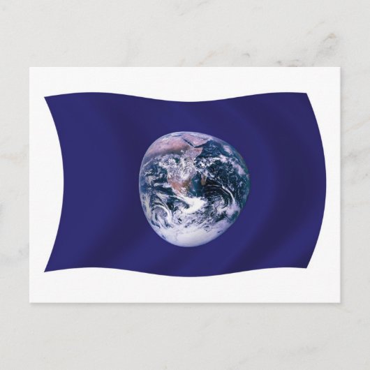 Aarde Vlag Ansichtkaart Briefkaart (Voorkant)