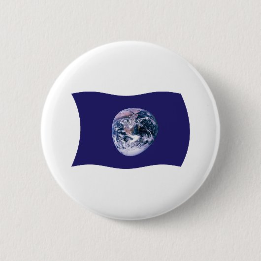 Aarde Vlag Knop Ronde Button 5,7 Cm (Voorkant)