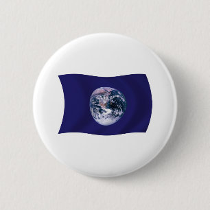 Aarde Vlag Knop Ronde Button 5,7 Cm