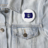 Aarde Vlag Knop Ronde Button 5,7 Cm (In situ)