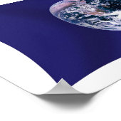Aarde Vlag Poster Print (Hoek)