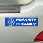 Aarde-vlaggenfamilie Bumpersticker (Op auto)