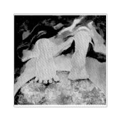 Aarde Voeten Tenen Wolken Angel Maureen Girard Rubberstempel (Afrduk)