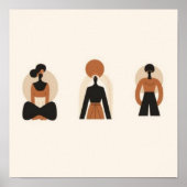 Aarde & Vorm – Minimalistische Botanische Kunst 2 Poster (Voorkant)