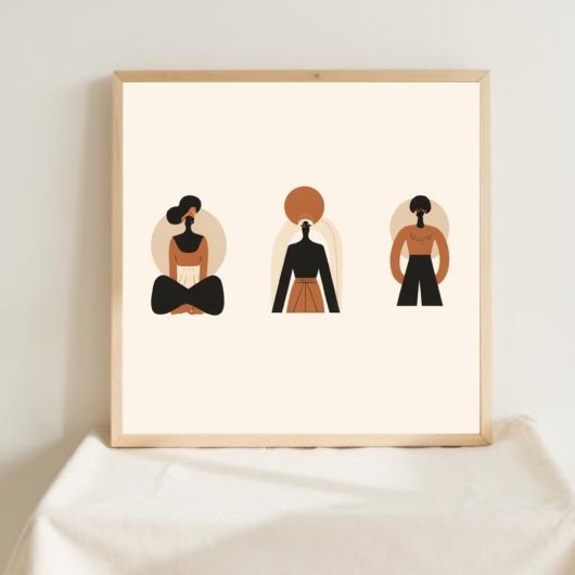 Aarde & Vorm – Minimalistische Botanische Kunst 2 Poster