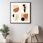 Aarde & Vorm – Minimalistische Botanische Kunst 3 Poster