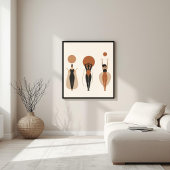 Aarde & Vorm – Minimalistische Botanische Kunst Poster