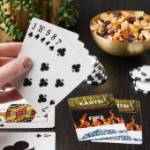 Aarde, vuur, waterafspeelkaarten speelkaarten (Insitu)