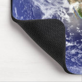 Aarde waarop het westerne halfrond is afgebeeld muismat (Hoek)