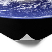 Aarde waarop het westerne halfrond is afgebeeld poster (Hoek)