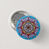 Aarde-water-vuur... Mandala Pin Button (Voorkant /achterkant)