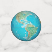 Aarde-Wereldbol 1 en 2 Confetti (Kleine voorkant)