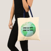 Aarde Wereldbol Achtergrond, voeg jouw tekst toe Tote Bag (Voorkant (product))