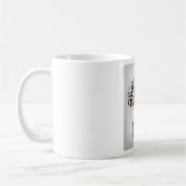 Aarde Wereldbol met boomvlaggen Mok (Links)