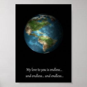 Aarde wereldbol poster