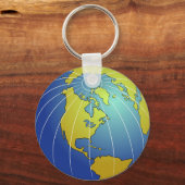 Aarde Wereldbol Sleutelhanger (Voorkant)