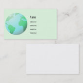 Aarde-Wereldbol-Visitekaartje Visitekaartje (Voorkant / Achterkant)