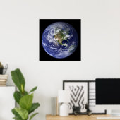 Aarde Westelijk Halfrond poster (Thuiskantoor)