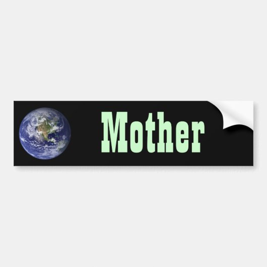 Aarde - Westerne Hemisphere Bumpersticker (Voorkant)
