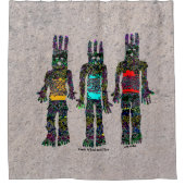 Aarde, wind en vuur douchegordijn (Voorkant)