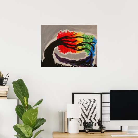 Aarde, wind en vuur - een Gabriel McGarry Poster (Thuiskantoor)