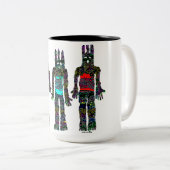 Aarde, wind en vuur tweekleurige koffiemok (Voorkant rechts)