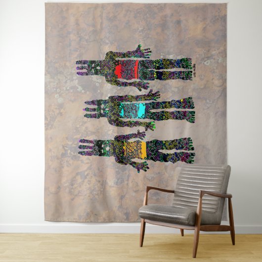 Aarde, wind en vuur wandkleed (In situ)