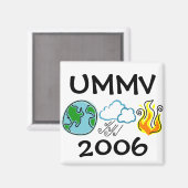 Aarde Wind en Vuurmagneet Magneet (Voorkant / Achterkant)