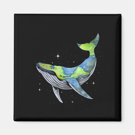 Aarde Zee Planet Orcas Whale Save the Planet Earth Magneet (Voorkant)