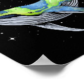 Aarde Zee Planet Orcas Whale Save the Planet Earth Poster (Hoek)