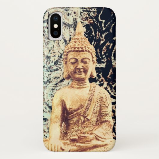 Aarde Zit Buddha Elegante Zen Verlichting Case-Mate iPhone Case (Achterkant)