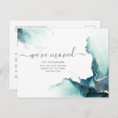 Aarde zoals we het bewegende script hebben verplaa feestdagenkaart (Voorkant / Achterkant)