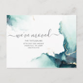 Aarde zoals we het bewegende script hebben verplaa feestdagenkaart (Voorkant)