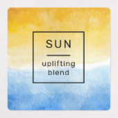 Aarde, Zon, en Hemel Etherische Olielabels Labels (Design 2)