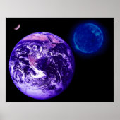 Aarde, zon, Venus Poster (Voorkant)