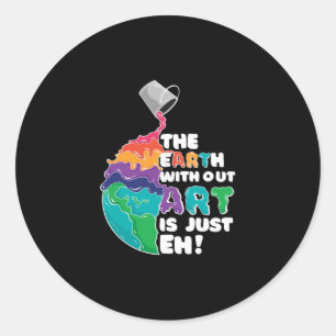AARDE ZONDER ART RONDE STICKER