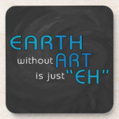 Aarde zonder kunst drankjes onderzetter (Voorkant)