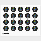 Aarde zonder kunst is gewoon de Dag van de Aarde P Ronde Sticker (Vel)