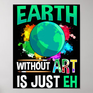Aarde Zonder Kunst Is Gewoon Eh Grappige Kunstenaa Poster