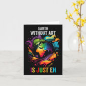 Aarde Zonder Kunst Is Gewoon Eh Schilderen Kunsten Kaart (Gele Bloem)