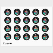 Aarde zonder kunst is gewoon kunst op aarde ronde sticker (Vel)