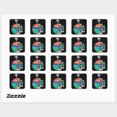 Aarde zonder kunst is maar EH Vierkante Sticker (Vel)