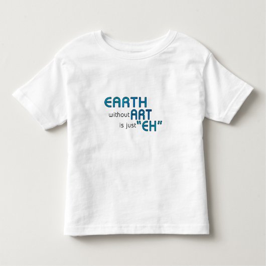 Aarde zonder kunst kinder shirts (Voorkant)