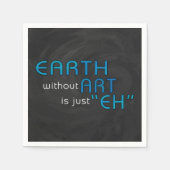 Aarde zonder kunst servetten (Voorkant)