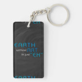 Aarde zonder kunst sleutelhanger (achterkant)
