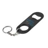 Aarde zonder kunst sleutelhanger flessenopener (Voorkant Gekanteld)