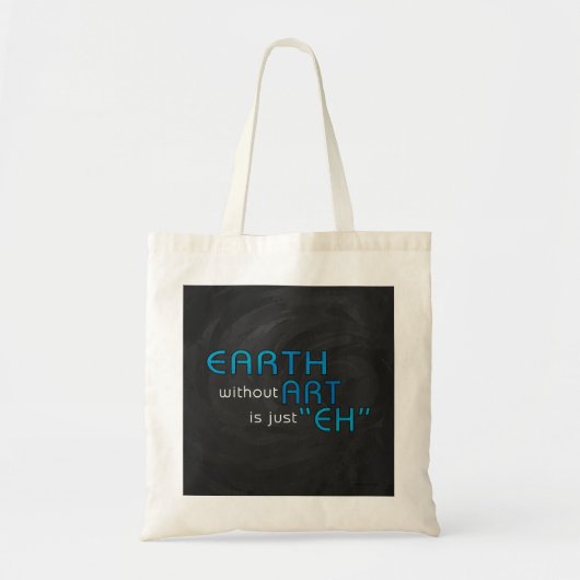 Aarde zonder kunst tote bag (Voorkant)