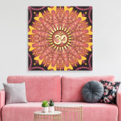 Aarde Zonneschijn Aum Nieuwe Tijd Ingepakt Canvas Afdruk (Insitu (Woonkamer))